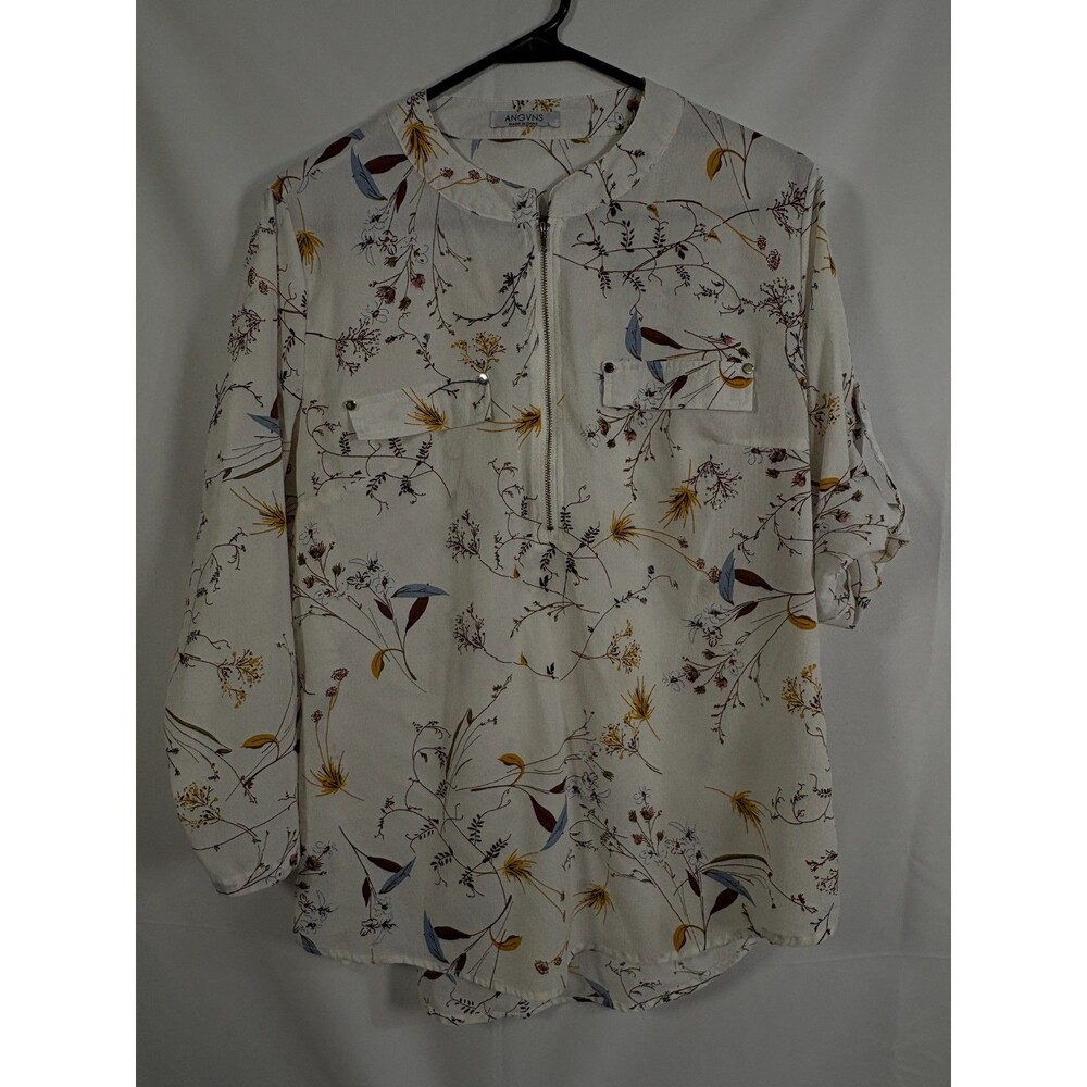 Women's ANGVNS Floral Blouse - Size Large